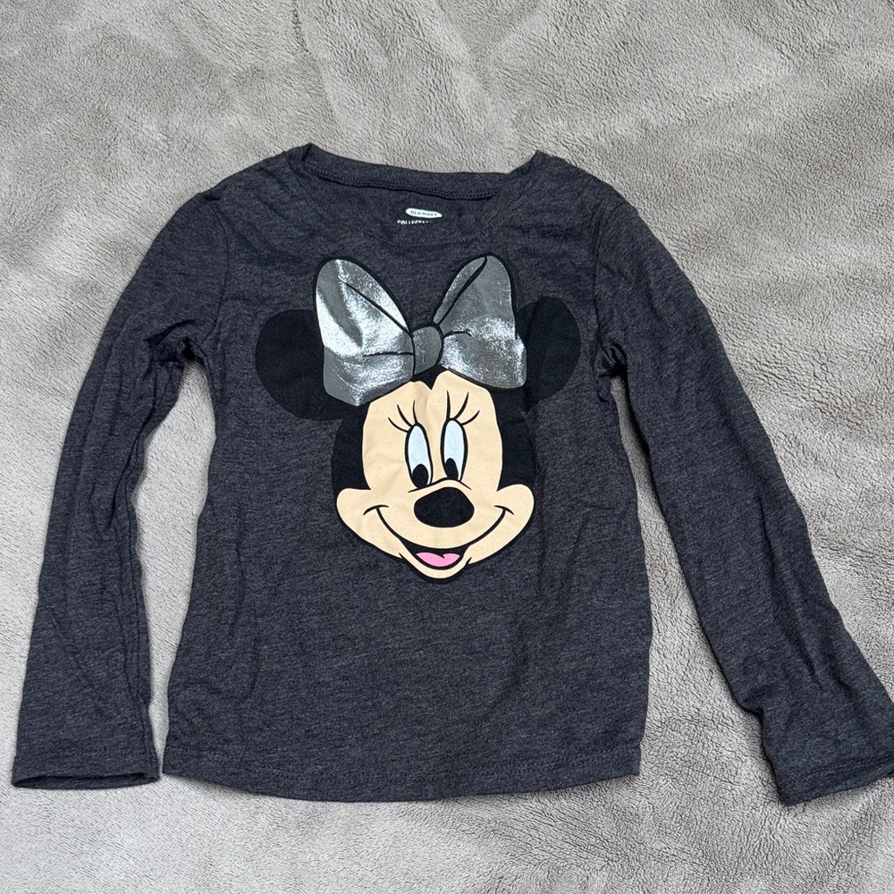 Disney Minnie Mouse Charcoal Long Sleeve Tee